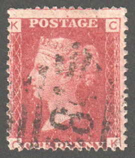 Great Britain Scott 33 Used Plate 106 - CK - Click Image to Close
